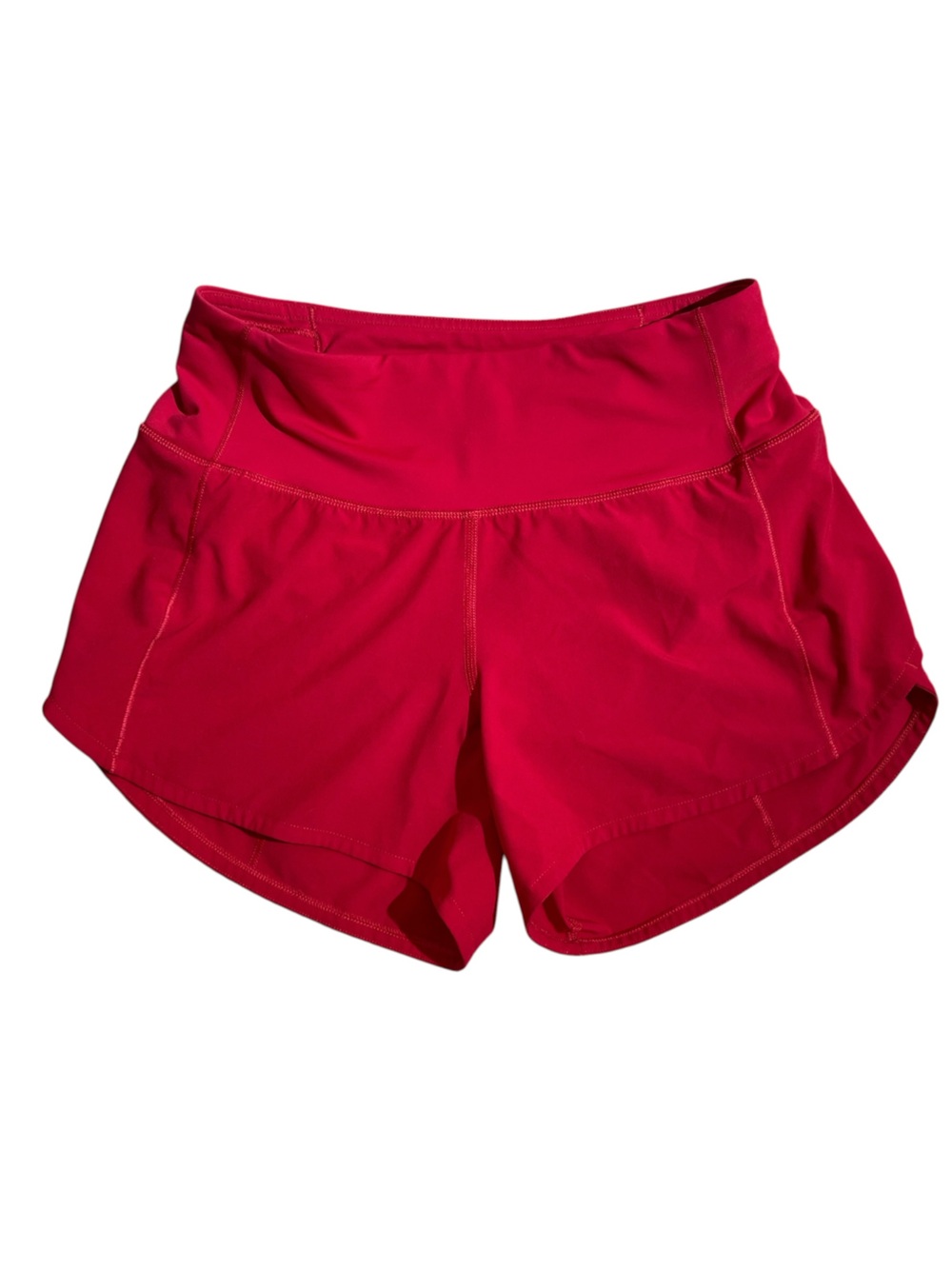 Lululemon Speed Up Short Long 4" Updated Fit Carnation Red Sz 2 Running Shorts